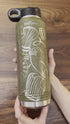 Laser Engraved Knitting Pattern 40 Oz Water Bottle